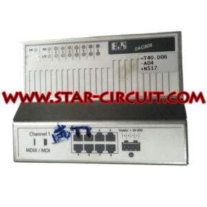 B&R  MODEL: 0AC808.9  INDUSTRIAL ETHERNET HUB  MODULE T40.D06 REV.CO