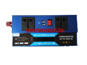 POWER INVERTER DC TO 220V AC INTELLIGENT UNIVERSAL DUAL VOLTAGE